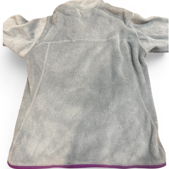 Women’s Patagonia Grey/Purple Fleece Pullover - Size L - Picture 5 of 7